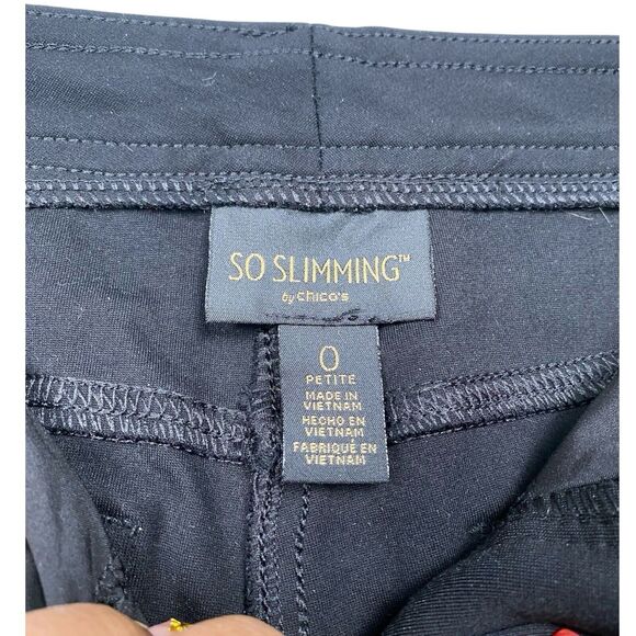 SO SLIMMING by Chico’s Womens Black Stretch Jeans Size 0 635 - Picture 3 of 7